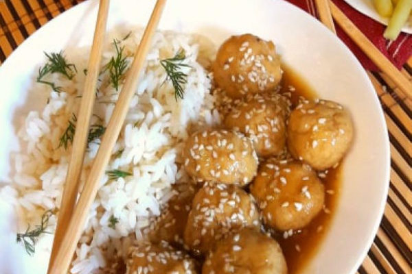 Klopsiki w sosie teriyaki