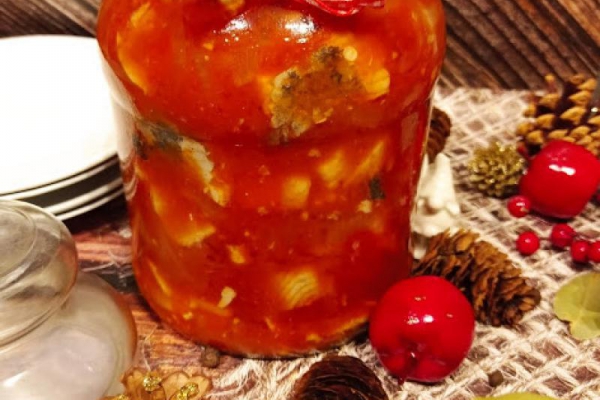 Zielone śledzie w pomidorach pani Grażyny