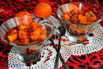 Sałatka z papai i mandarynek