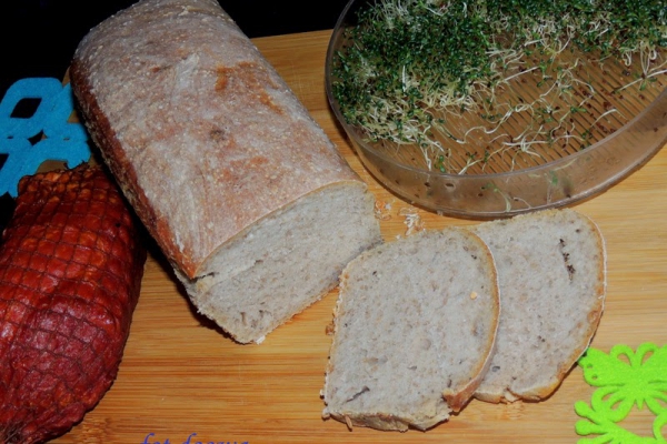 Chleb pszenno - żytni z prażoną mąką