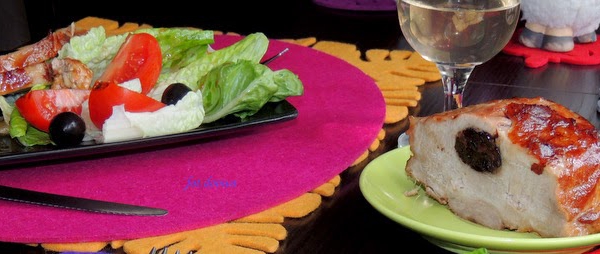 Schab ze śliwką, żurawiną i żółtym serem na azjatycką nutę