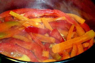 Papryka z marchewka na słodko-ostro