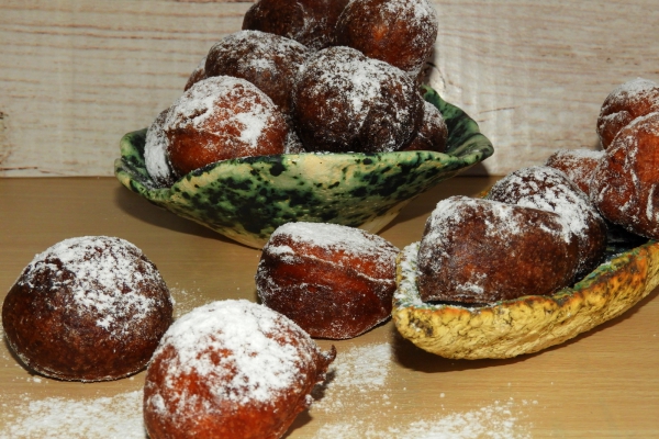 Baci di ricotta, serowo - cynamonowe mini pączusie