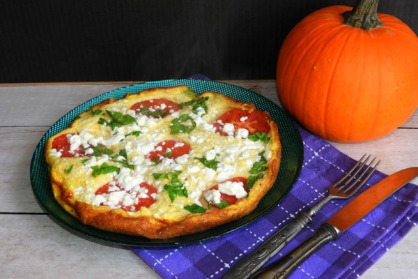 Omlet z dynią i pomidorami