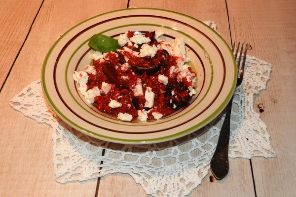 Risotto z buraczkami i fetą
