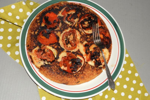 Omlet z kuskusu z pomidorami