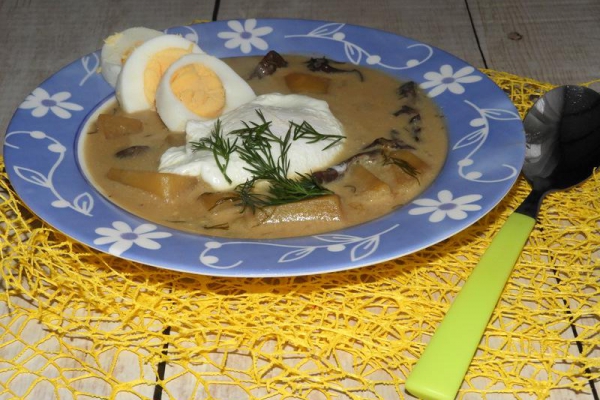Szumawska zupa grzybowa - Šumavská kulajda