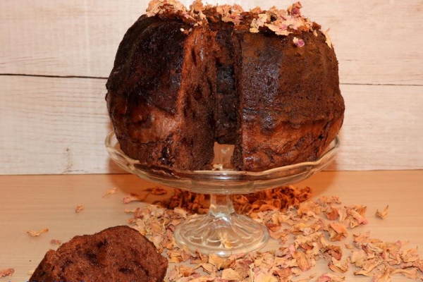 Babka czekoladowo - różana