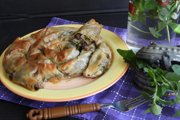Burek z ziołami