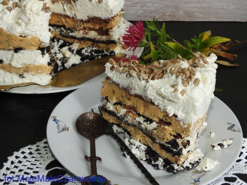 Tort bez pieczenia  Krówka