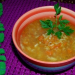 Wiosenna zupa ryżowa