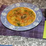 Zupa pieczarkowa z ryżem