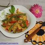 Mleczny makaron z mixem...