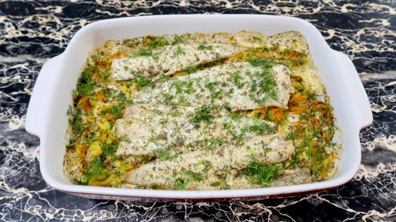 Ryba zapiekana z warzywami + film