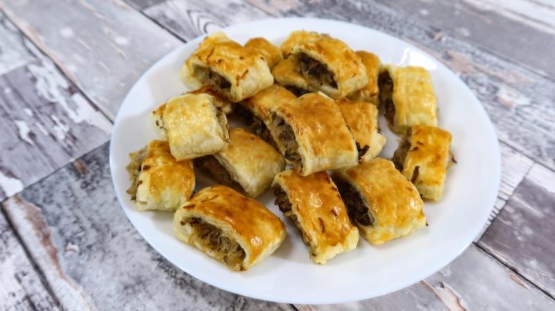 Paszteciki z kapustą i pieczarkami + film