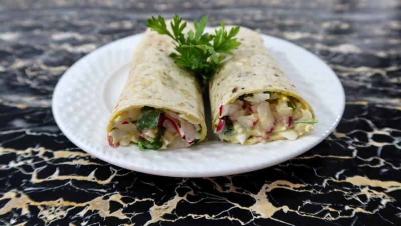 Tortilla z pastą jajeczną + film