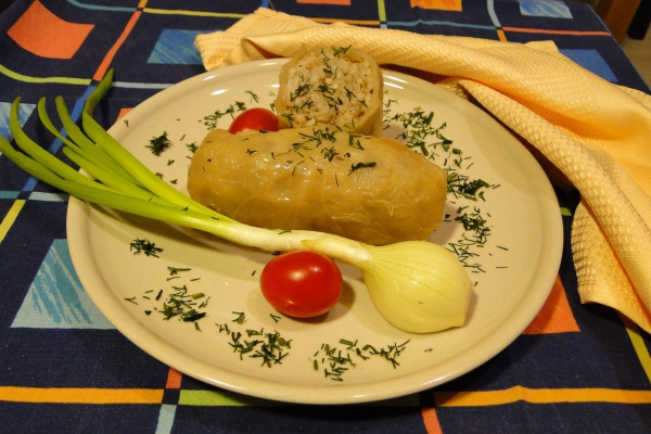 Pieczone Gołąbki z ryżem i mięsem