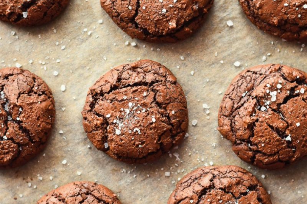 Ciasteczka Brownie z solą morską