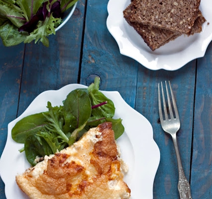 Omlet z wędzonym łupaczem