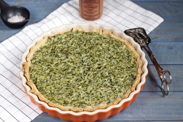 Tarta szpinakowa z ricottą