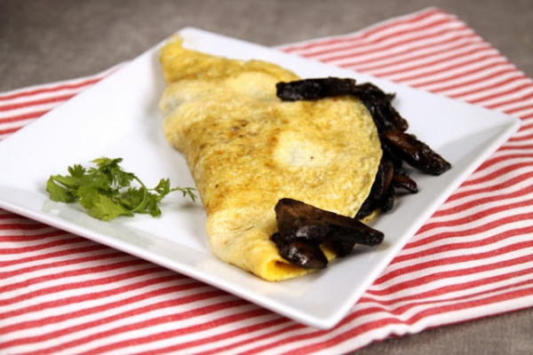 Omlet z pieczarkami
