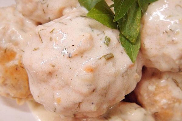Pulpety drobiowe w sosie z mascarpone