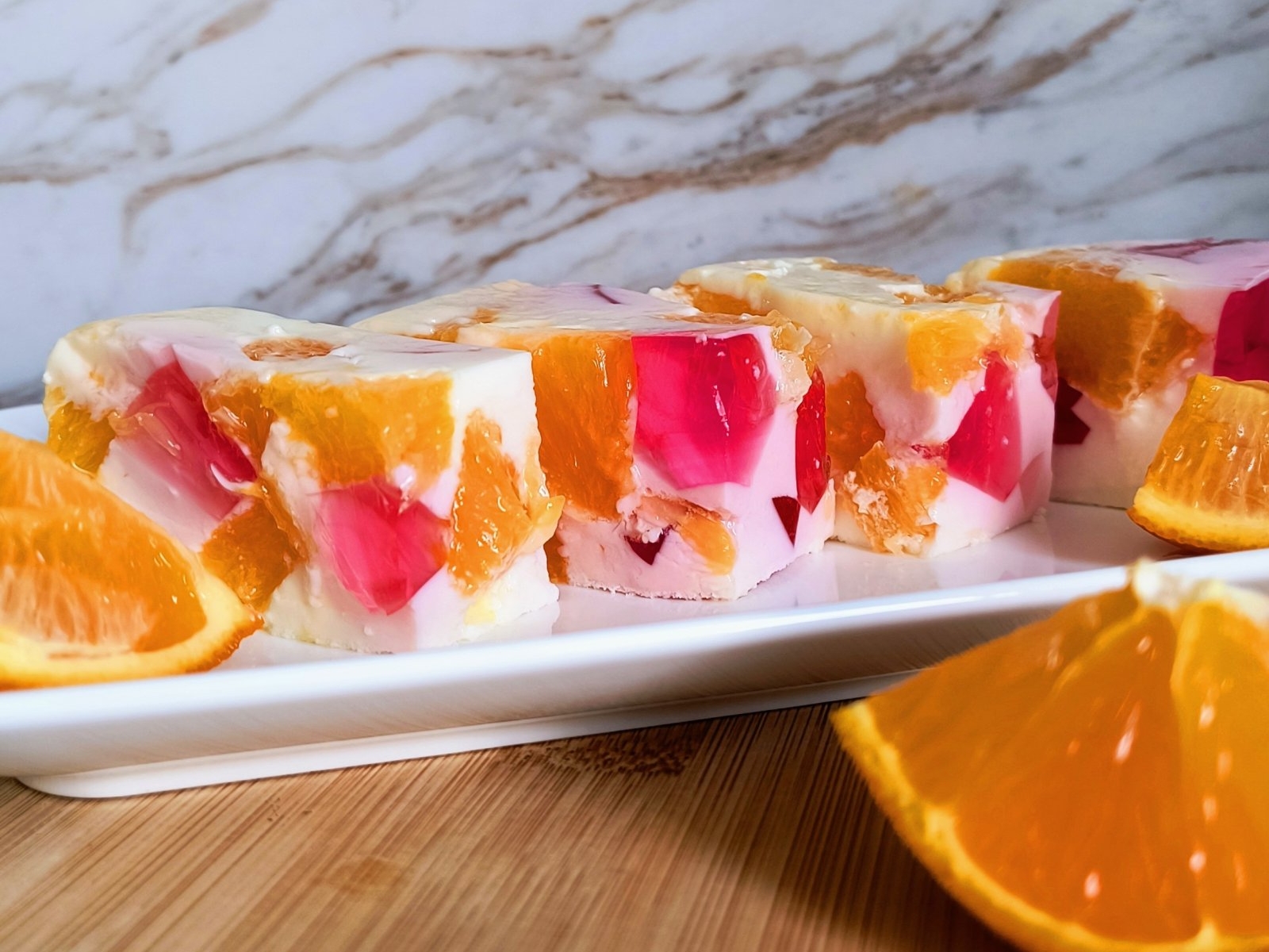 Szybki deser piankowy z pomarańczą