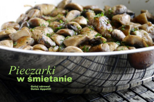 Pieczarki w śmietanie