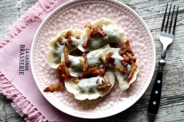Pierogi z kaszanką Himmel und Erde