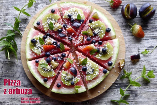 Owocowa pizza z arbuza
