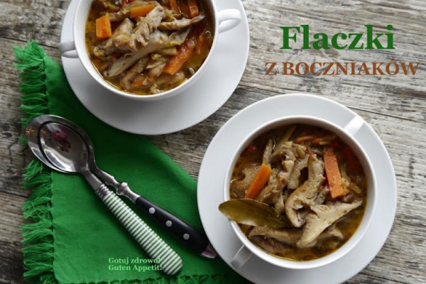 Flaczki z boczniaków (wegeteriańskie)