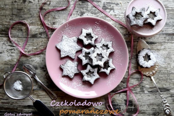 Czekoladowo - pomarańczowe gwiazdki z ksylitolem