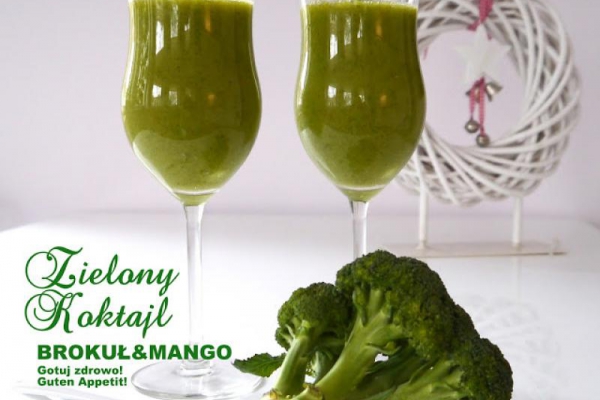 Odchudzajacy zielony koktajl - brokuł & mango
