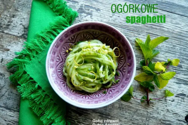 Ogórkowe  spaghetti