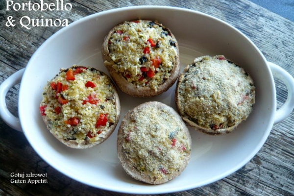 Portobello faszerowane quinoa