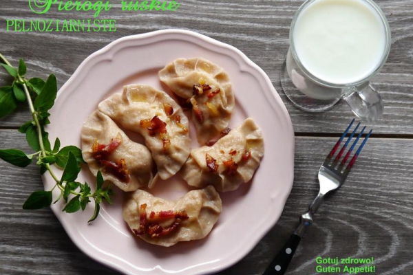 Pierogi ruskie pełnoziarniste z majerankiem