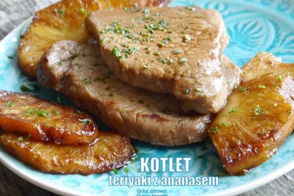 Kotlet teriyaki z ananasem
