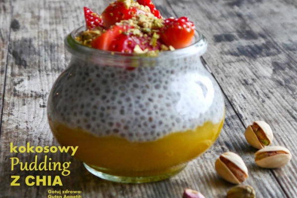 Kokosowy pudding z chia i mango