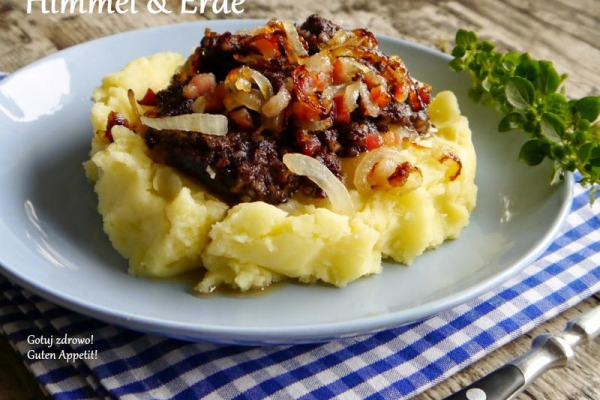 Himmel und Erde - kaszanka na puree ziemniaczano-jabłkowym