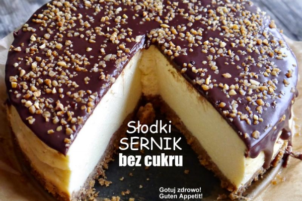 Słodki sernik waniliowy bez cukru