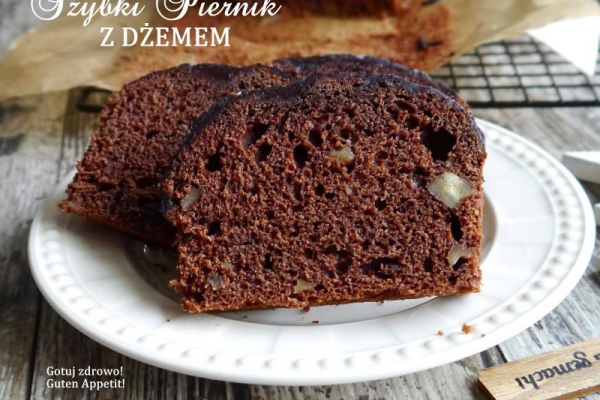 Szybki piernik z dżemem - pyszny
