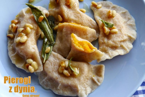 Orkiszowe pierogi z dynią