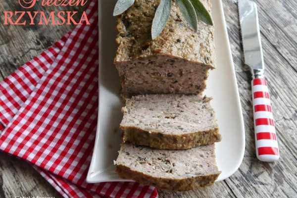 Pieczeń rzymska z pieczarkami