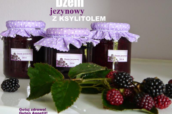 Zdrowy dżem jeżynowy bez cukru, z ksylitolem