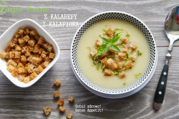 Zupa krem z kalafiora i kalarepy