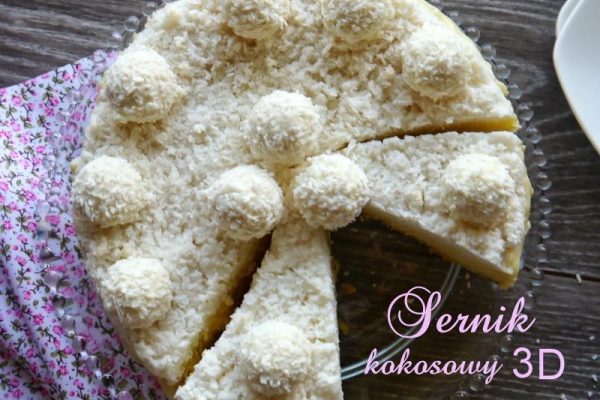 Sernik kokosowy 3D
