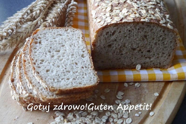 Chleb pszenno - owsiany na drożdżach - znakomity