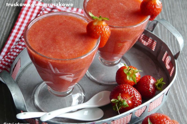 Smoothie truskawkowo-gruszkowe