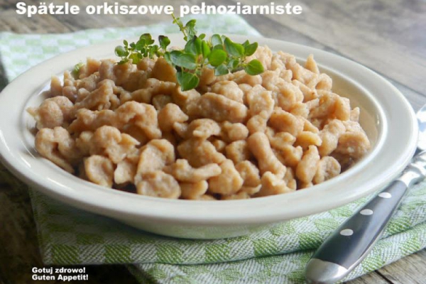 Spätzle (szpecle) orkiszowe pełnoziarniste