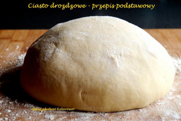 Ciasto drożdżowe idealne - przepis podstawowy - prosty